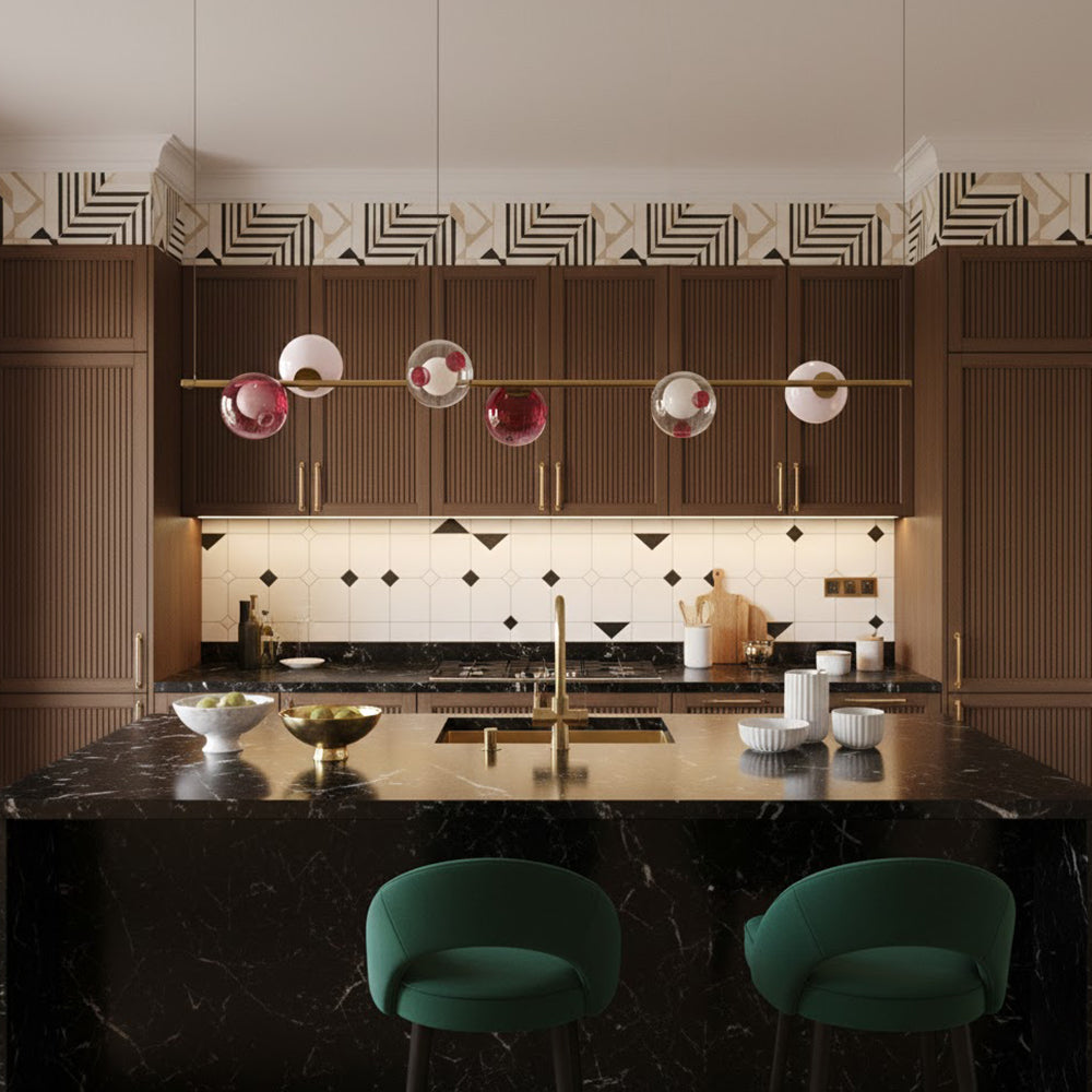 Sedna Dimensions Glass Linear Chandelier