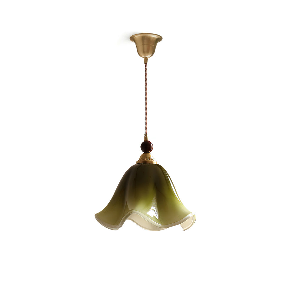 Selene Floral Glass Pendant Light