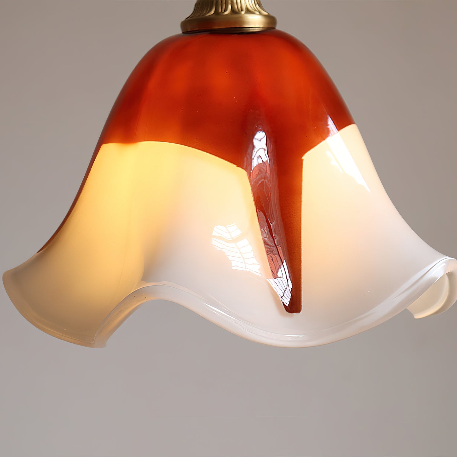 Selene Floral Glass Pendant Light