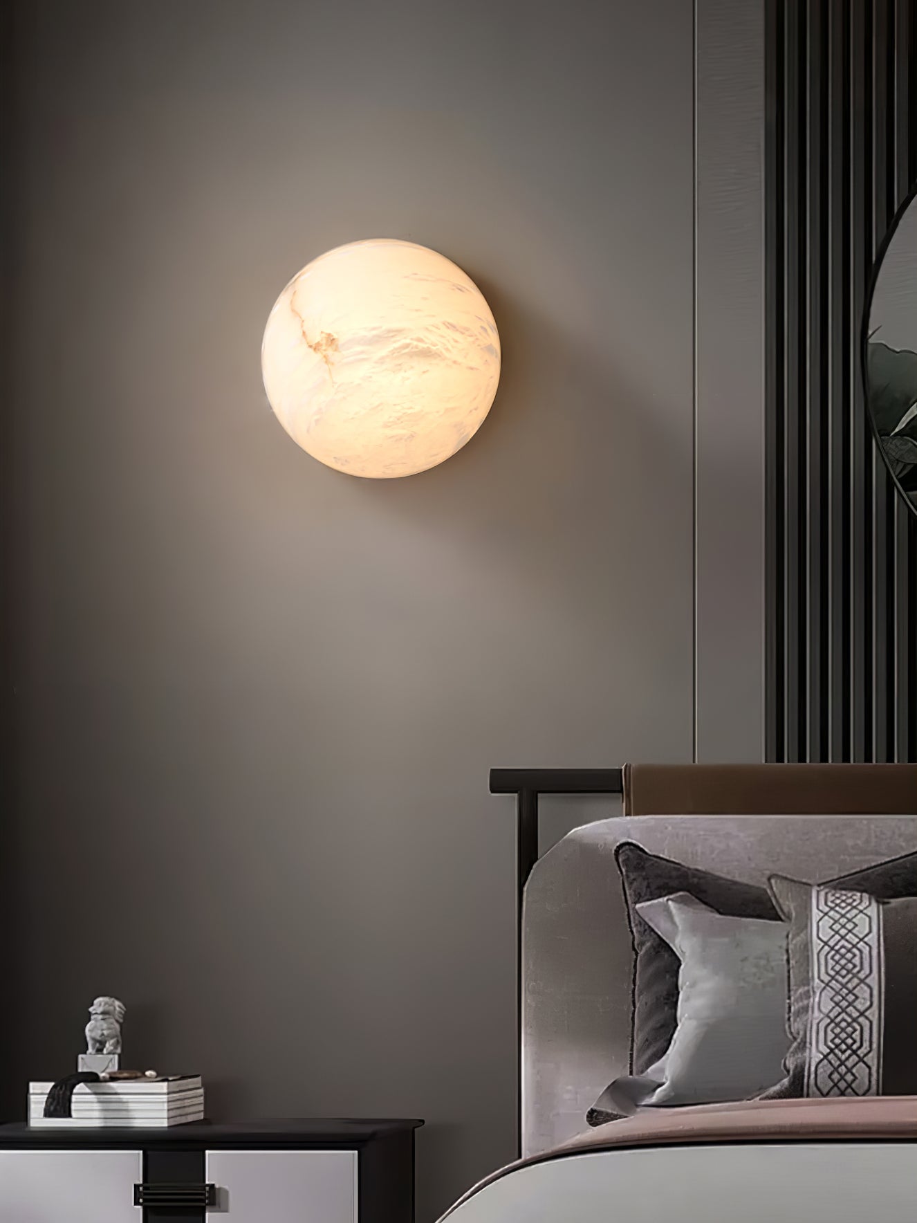 Visoliel Minimalist Alabaster Ceiling Light - Blowlighting