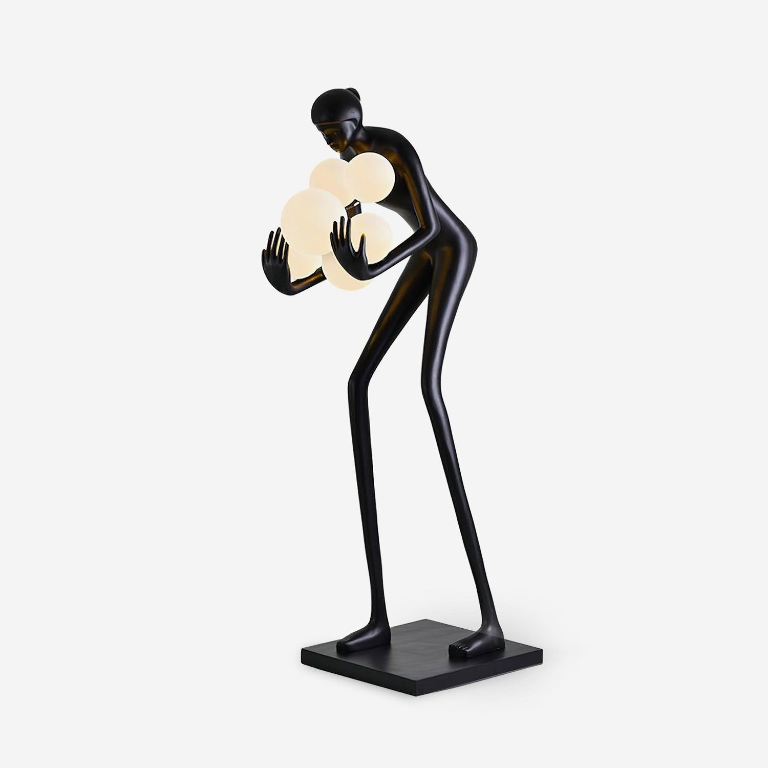 Cradle Sculptural Metal Floor Lamp - Blowlighting