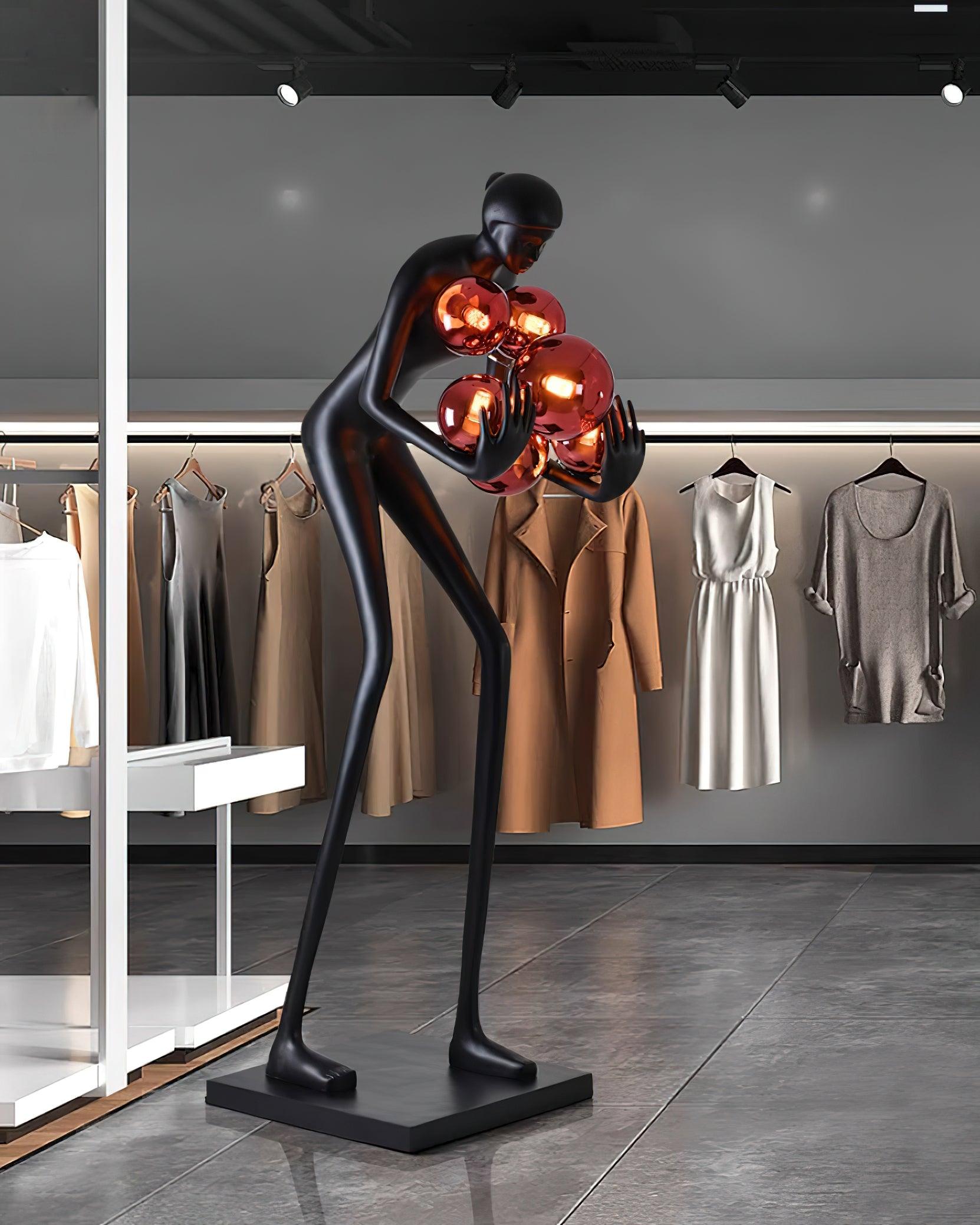 Cradle Sculptural Metal Floor Lamp - Blowlighting