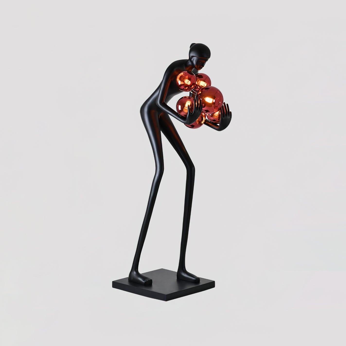 Cradle Sculptural Metal Floor Lamp - Blowlighting