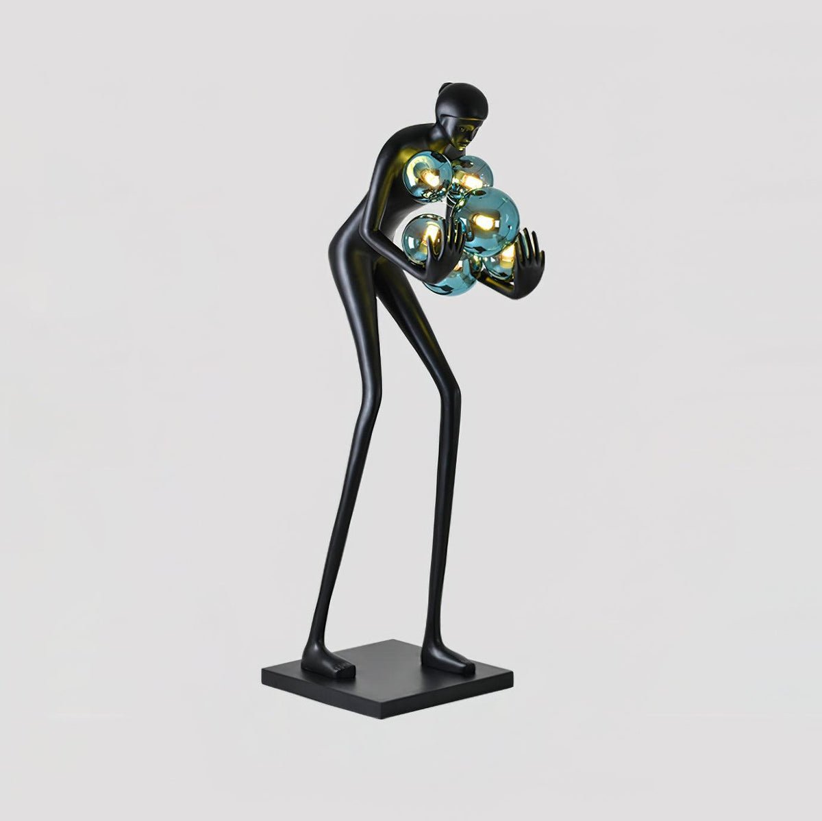 Cradle Sculptural Metal Floor Lamp - Blowlighting