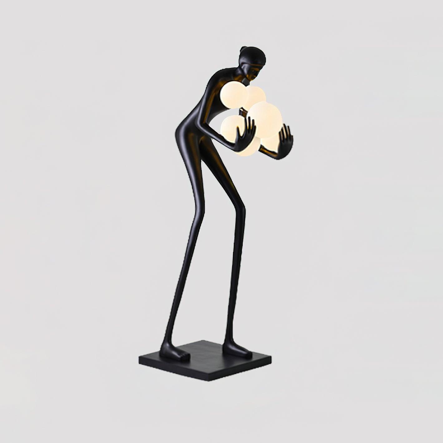 Cradle Sculptural Metal Floor Lamp - Blowlighting