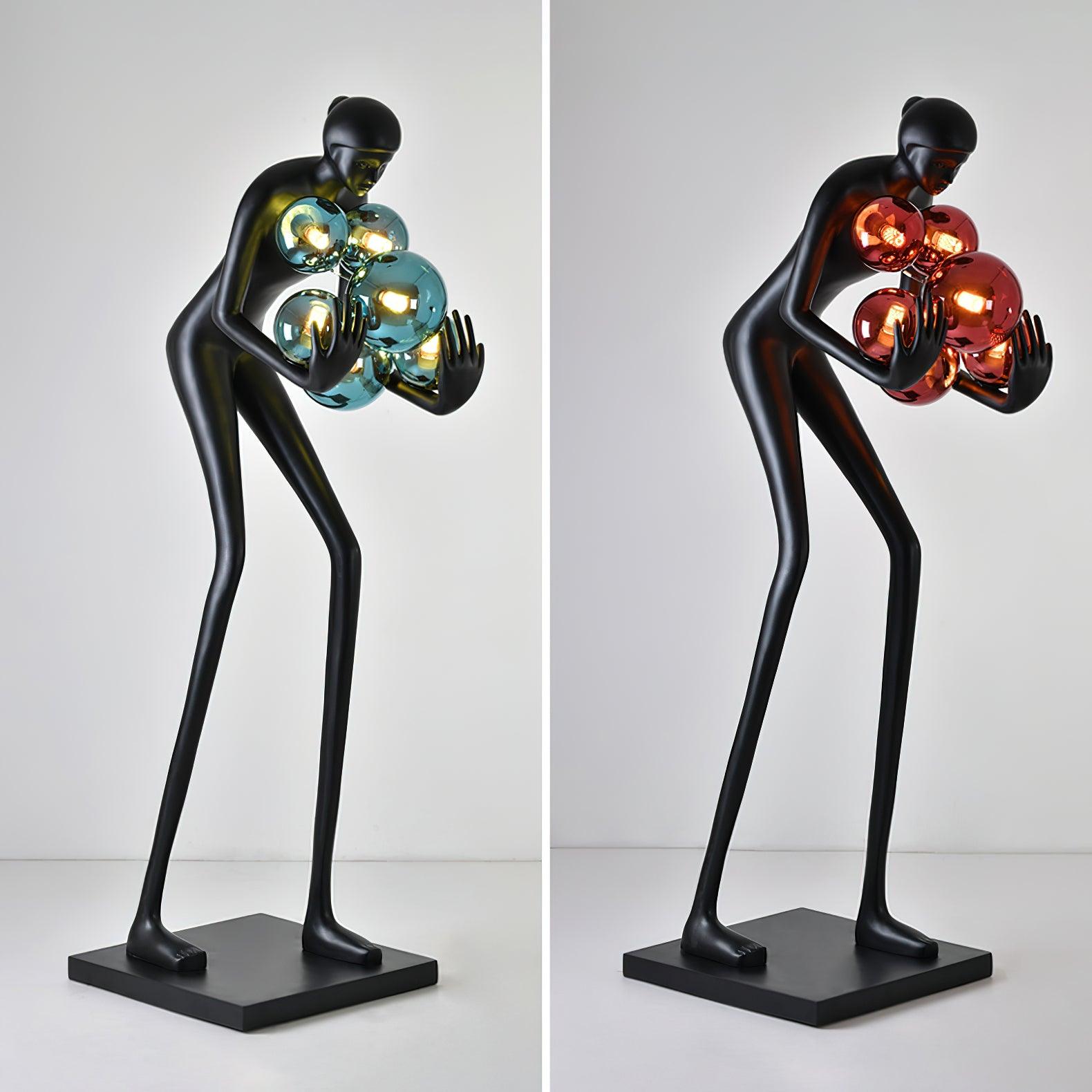 Cradle Sculptural Metal Floor Lamp - Blowlighting