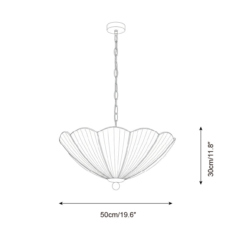 Seralune Modern Fabric Pendant Light