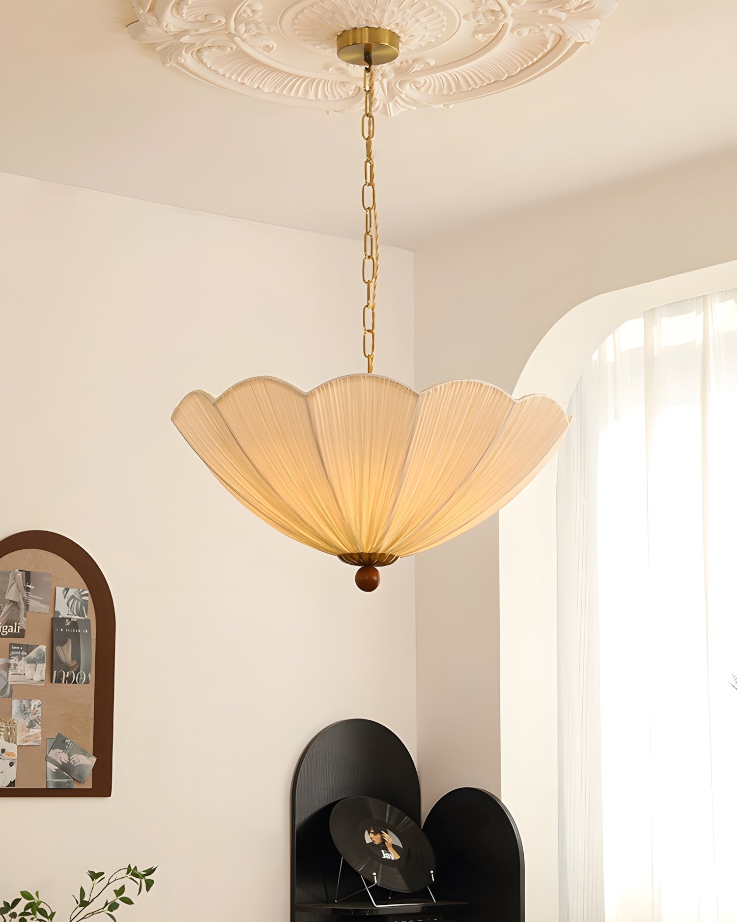 Seralune Modern Fabric Pendant Light