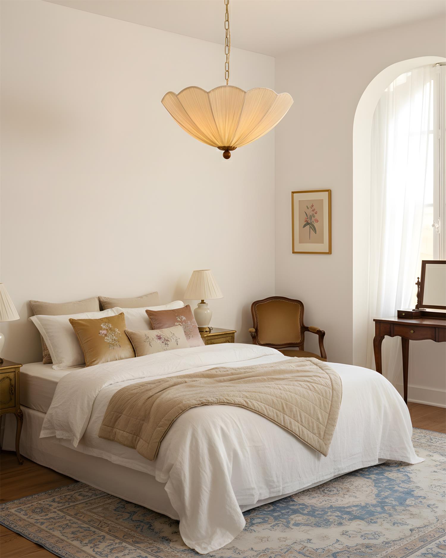 Seralune Modern Fabric Pendant Light