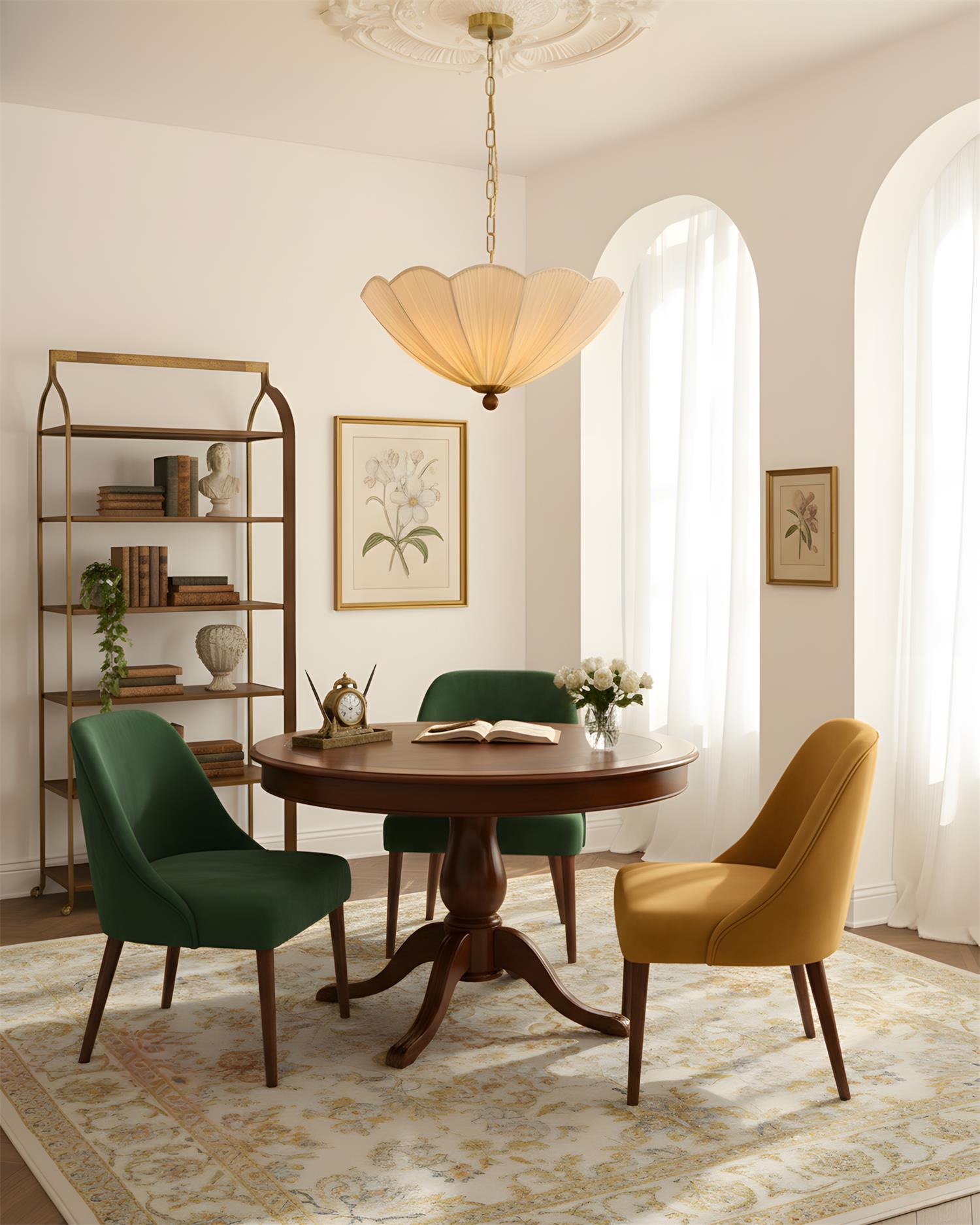 Seralune Modern Fabric Pendant Light