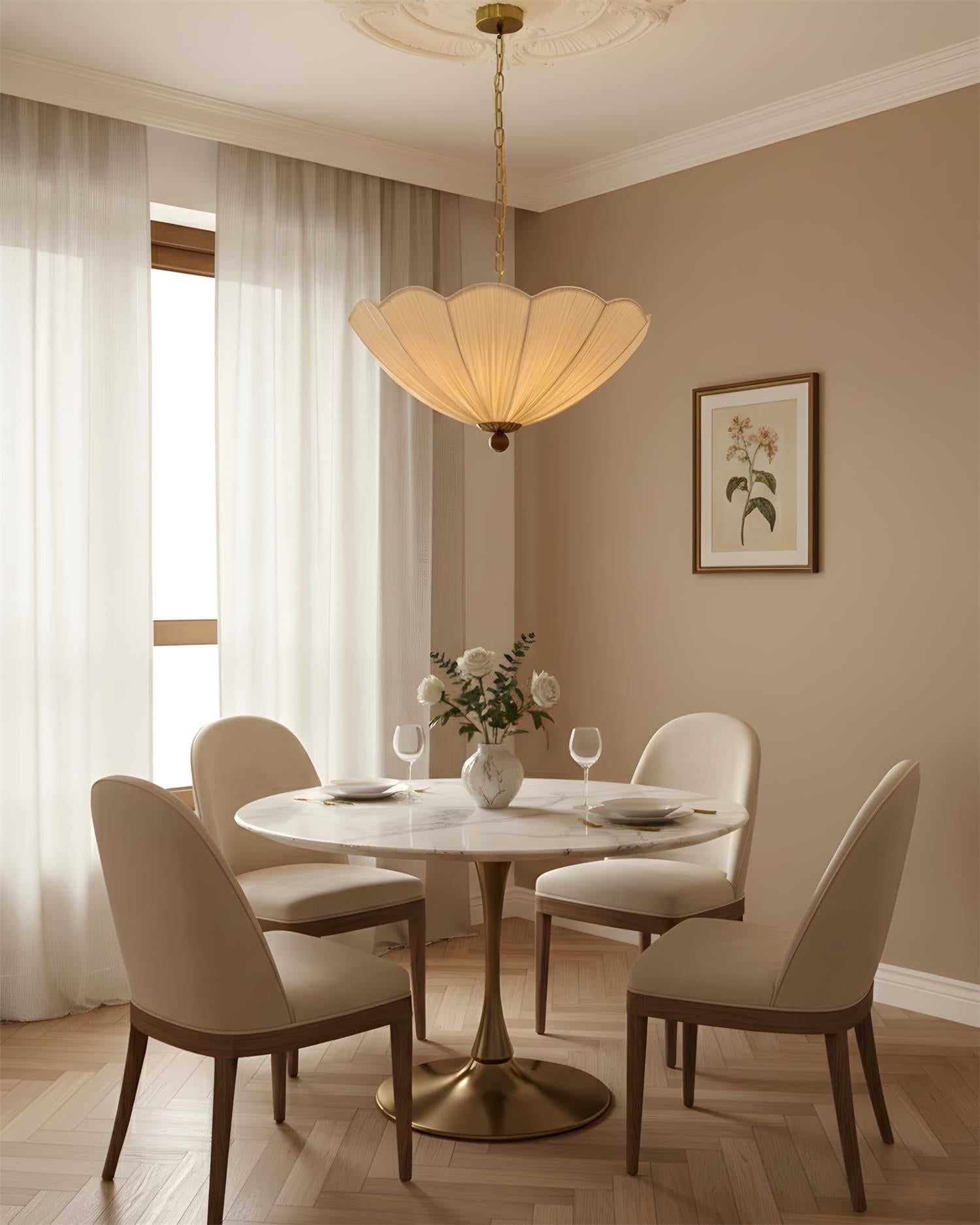 Seralune Modern Fabric Pendant Light