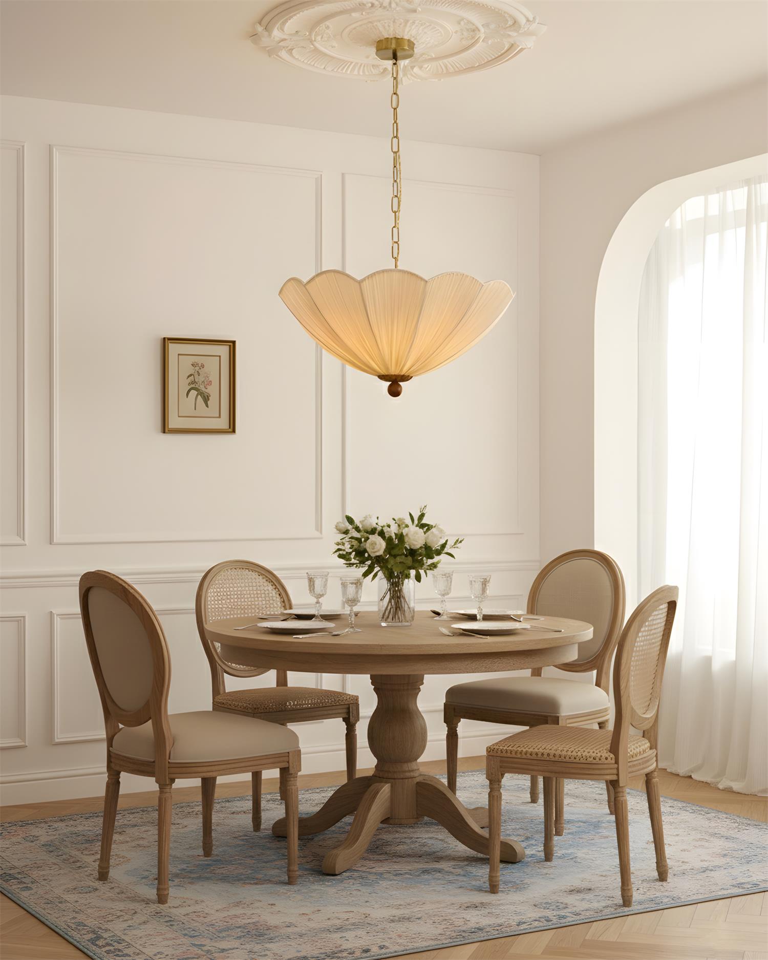 Seralune Modern Fabric Pendant Light