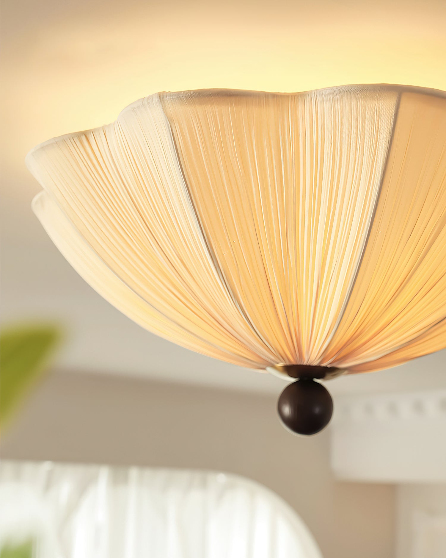 Seralyn Oriental Fabric Ceiling Light
