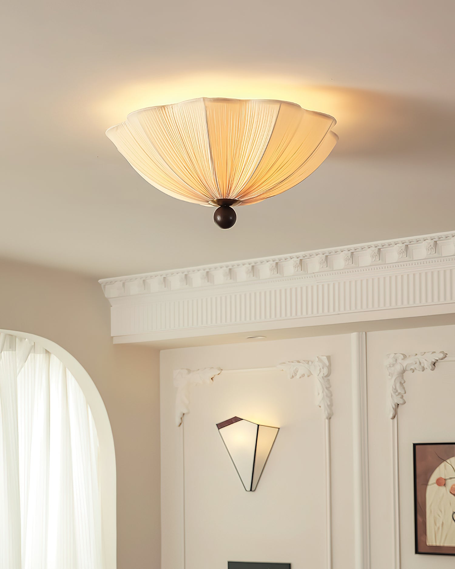 Seralyn Oriental Fabric Ceiling Light