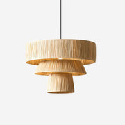 Serapha Tier Organic Raffia Pendant Light