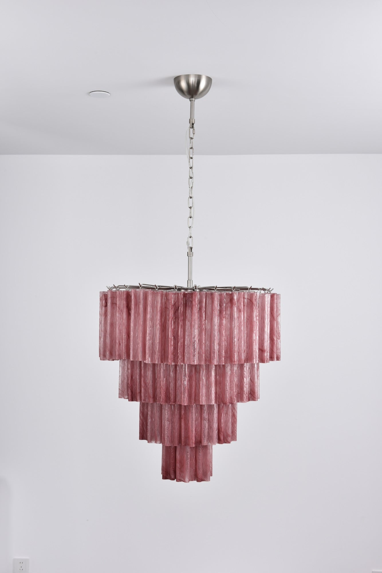Aurora Chandelier Cascade Layered Glass Elegant Vintage - Blowlighting