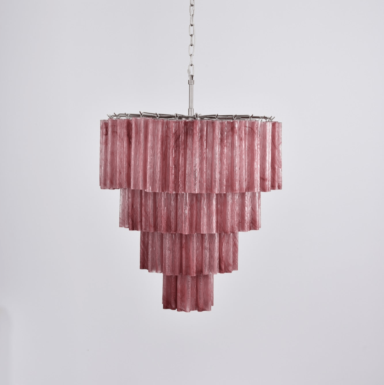 Aurora Chandelier Cascade Layered Glass Elegant Vintage - Blowlighting