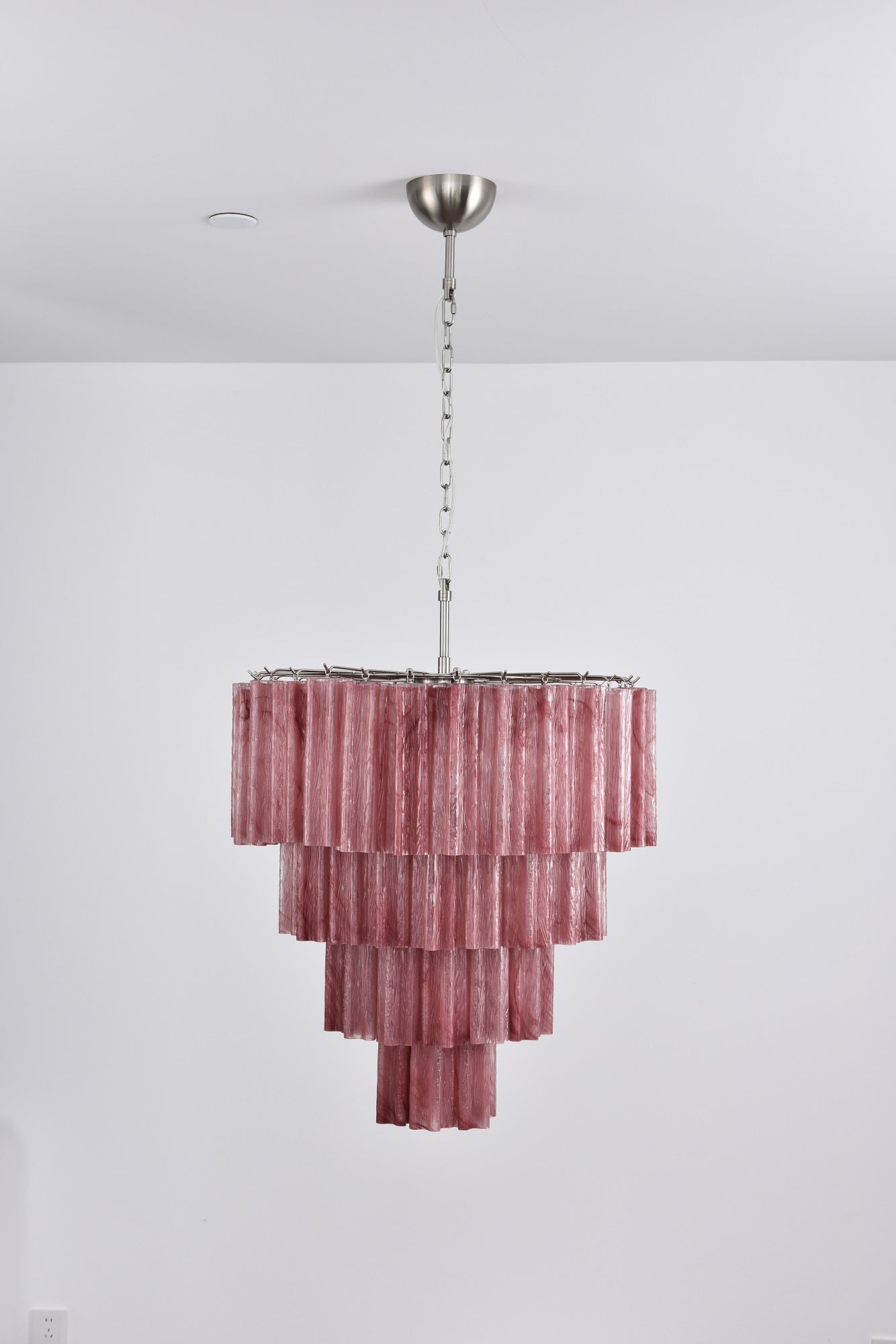 Aurora Chandelier Cascade Layered Glass Elegant Vintage - Blowlighting
