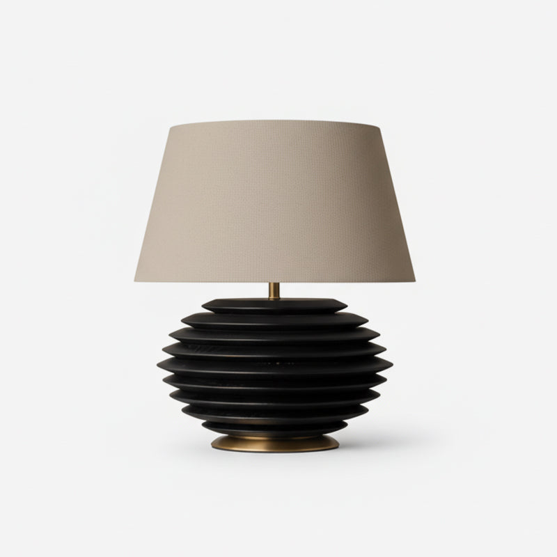 Pinecone Elegant Wood Table Lamp
