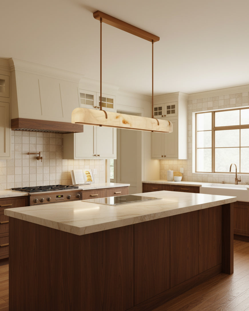 Selvian Modern Pastel Line Chandelier