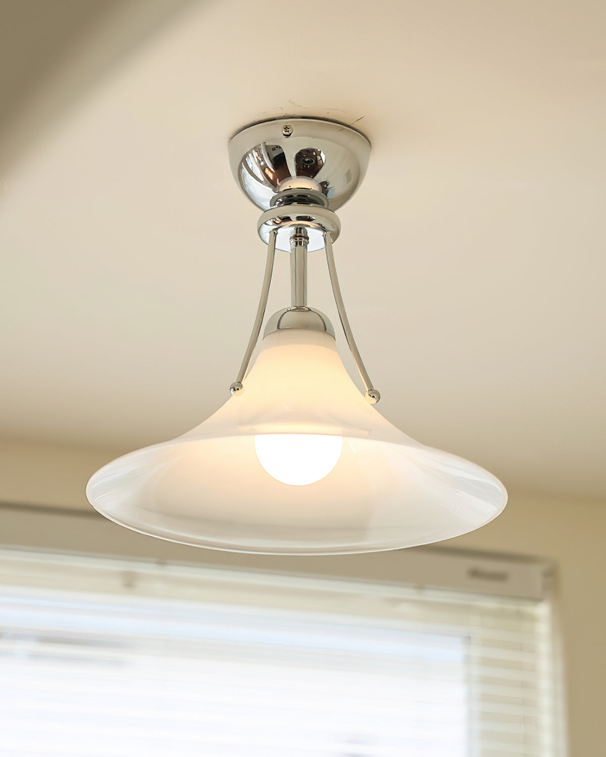 Sereno Scandinavian Glass Dome Ceiling Light