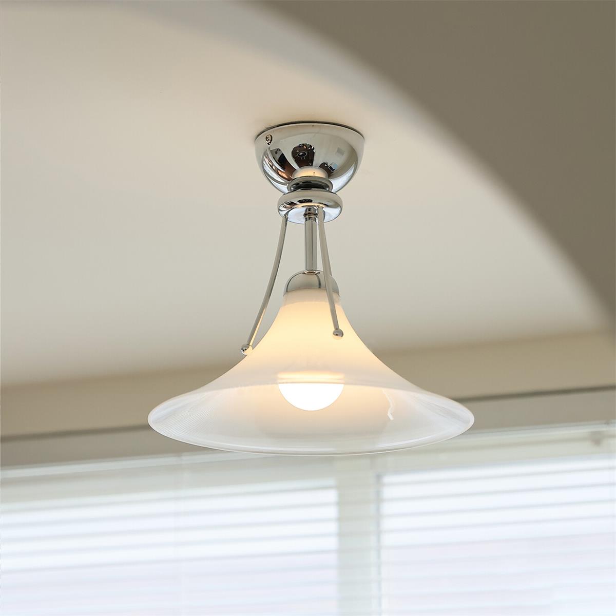 Sereno Scandinavian Glass Dome Ceiling Light