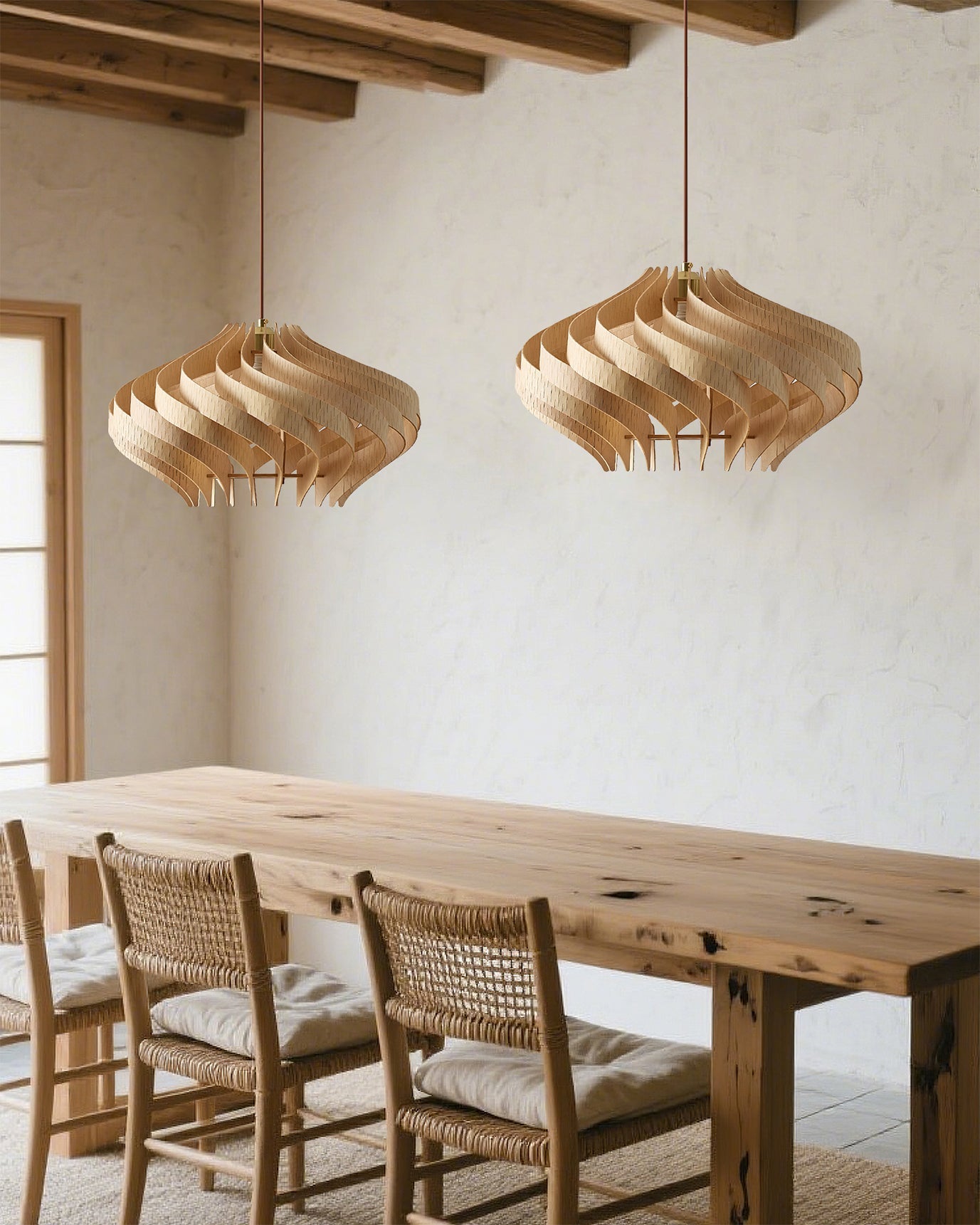 Serentia Modern Wood Pendant Light