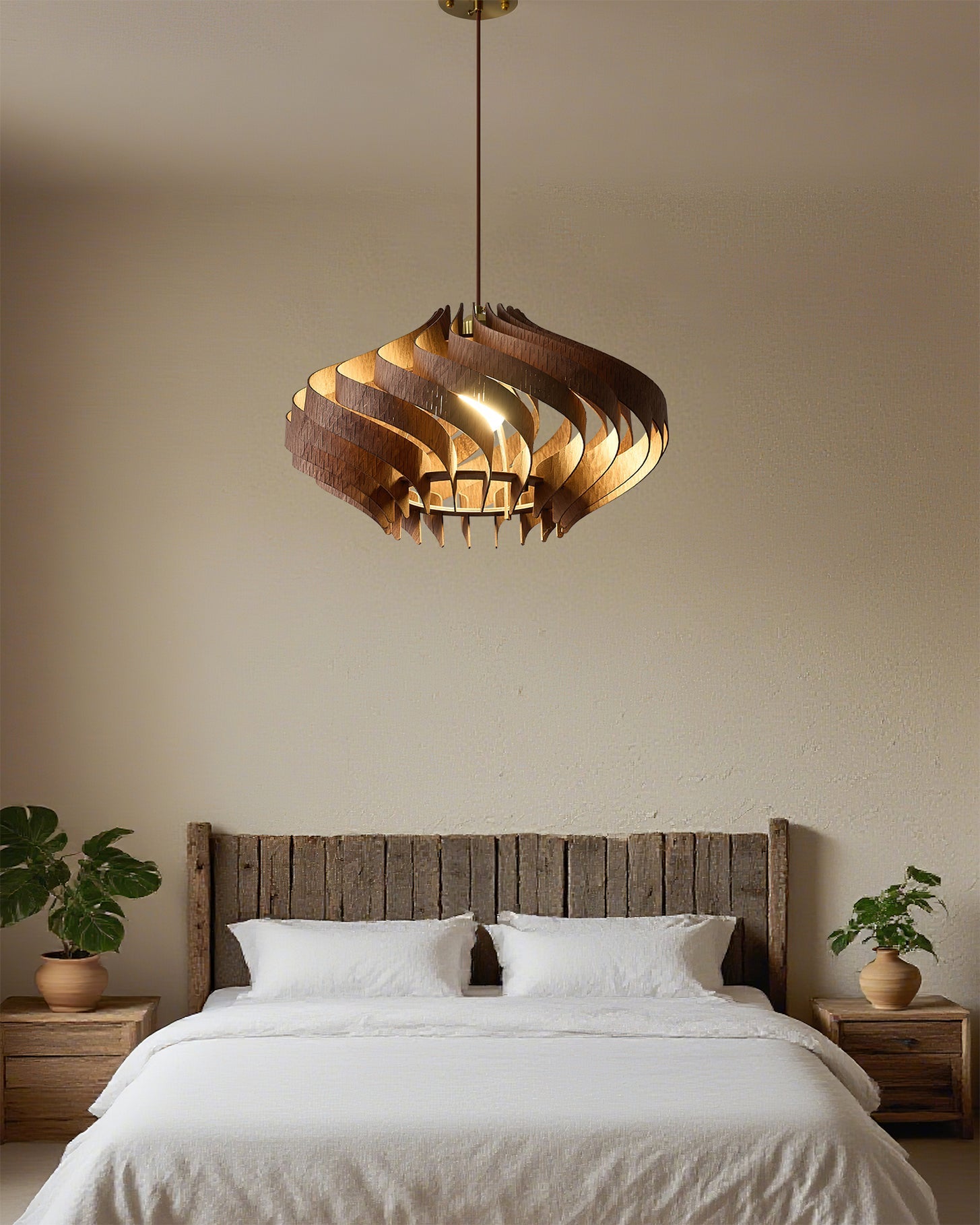 Serentia Modern Wood Pendant Light