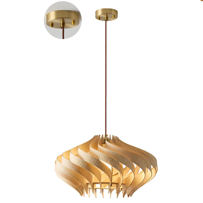 Serentia Modern Wood Pendant Light