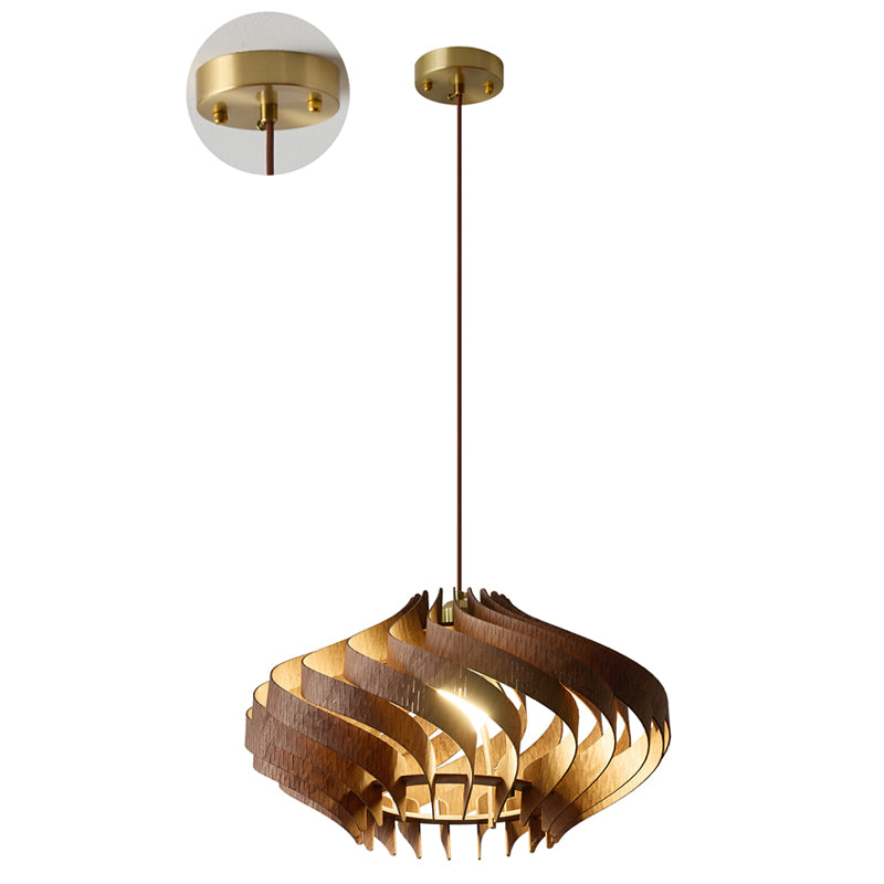 Serentia Modern Wood Pendant Light