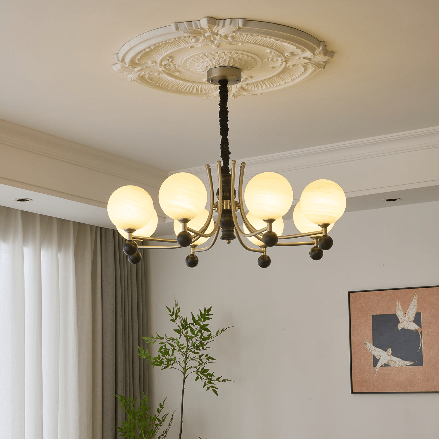 Serenus Sphere Chandelier - Blowlighting