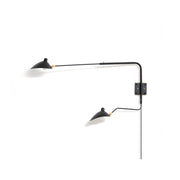 Serge Mouille Contemporary Aluminum Plug In Wall Light