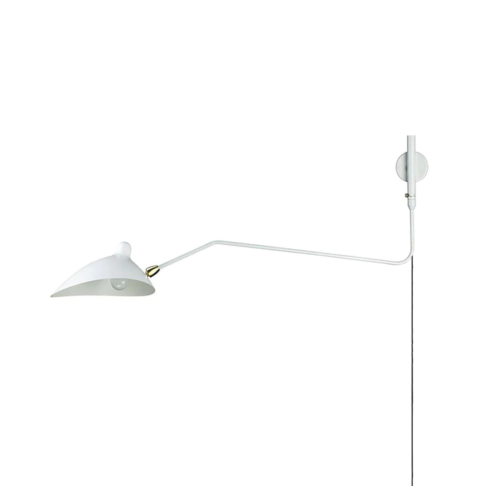 Serge Mouille Contemporary Aluminum Plug In Wall Light