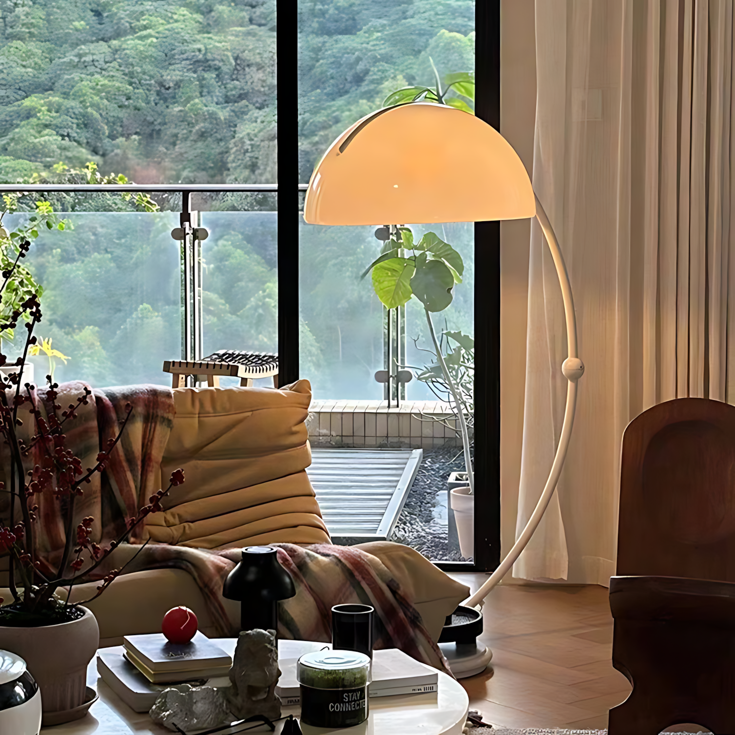 Serpente Modern Acrylic Floor Light