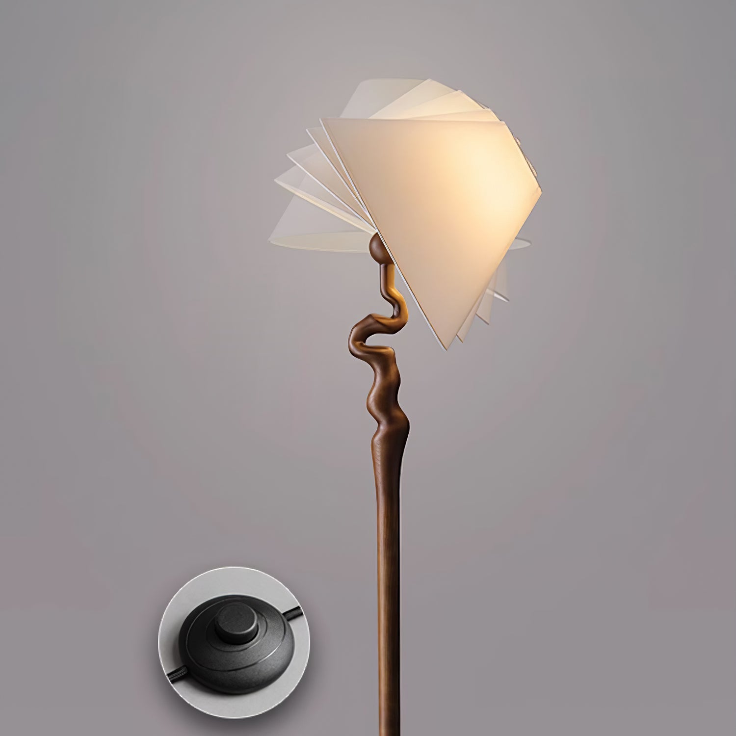 Serpentine Twist Floor Lamp - Blowlighting