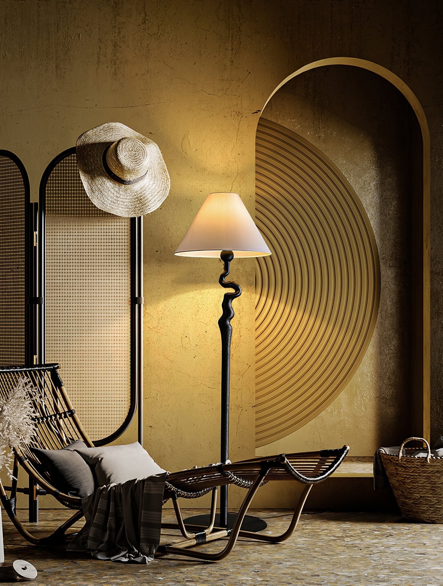Serpentine Twist Floor Lamp - Blowlighting