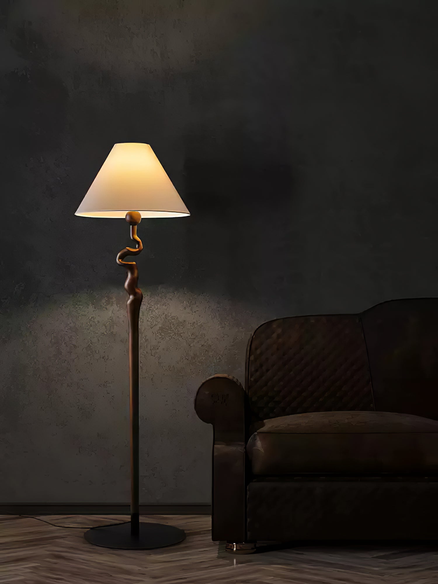 Serpentine Twist Floor Lamp - Blowlighting