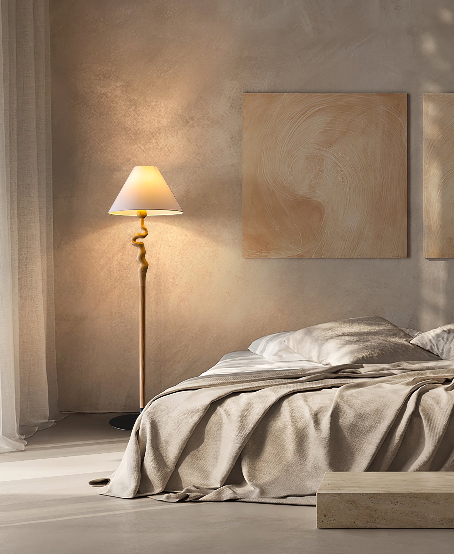 Serpentine Twist Floor Lamp - Blowlighting