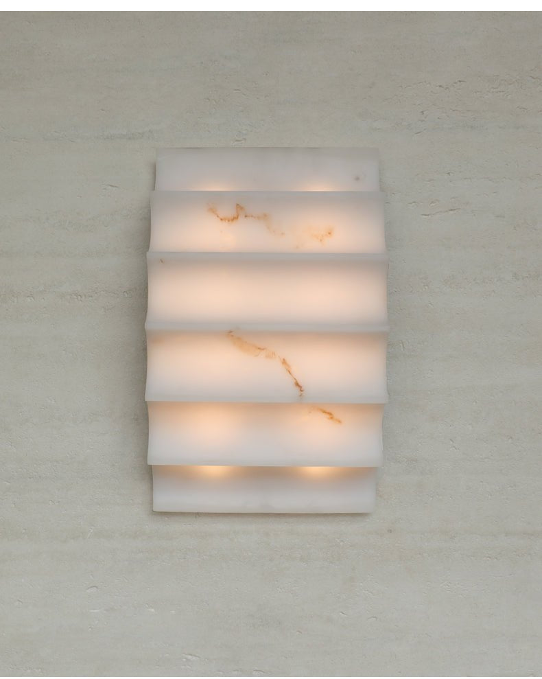 Serra Tiered Alabaster Sconce - Vakkerlight