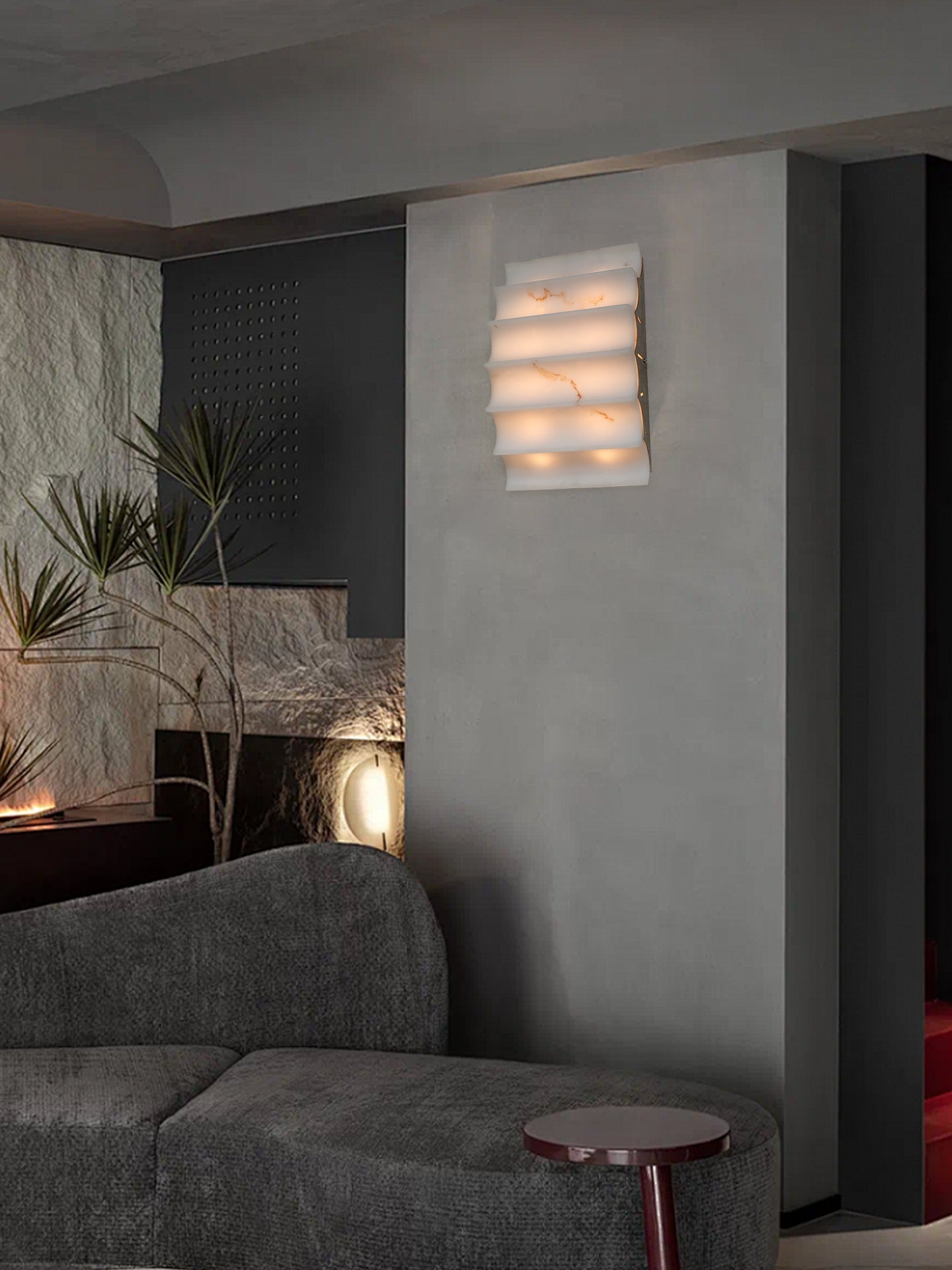 Serra Tiered Alabaster Sconce - Vakkerlight