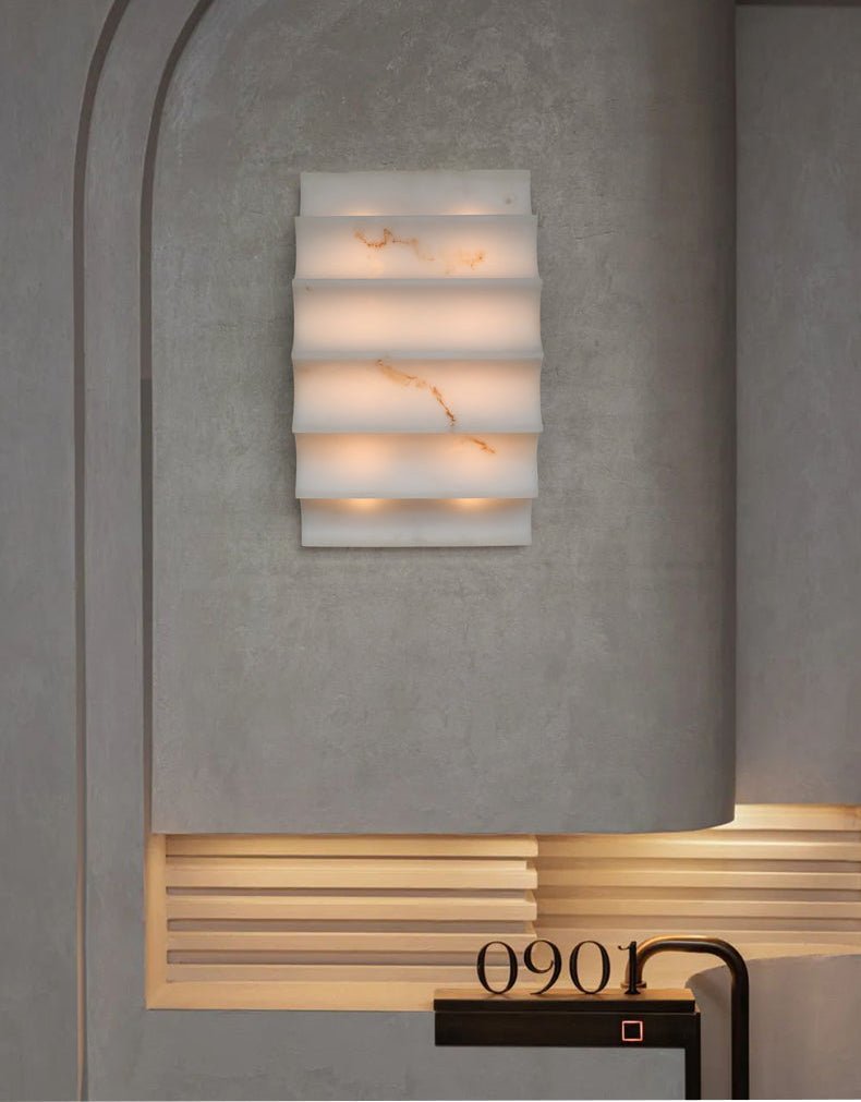 Serra Tiered Alabaster Sconce - Vakkerlight