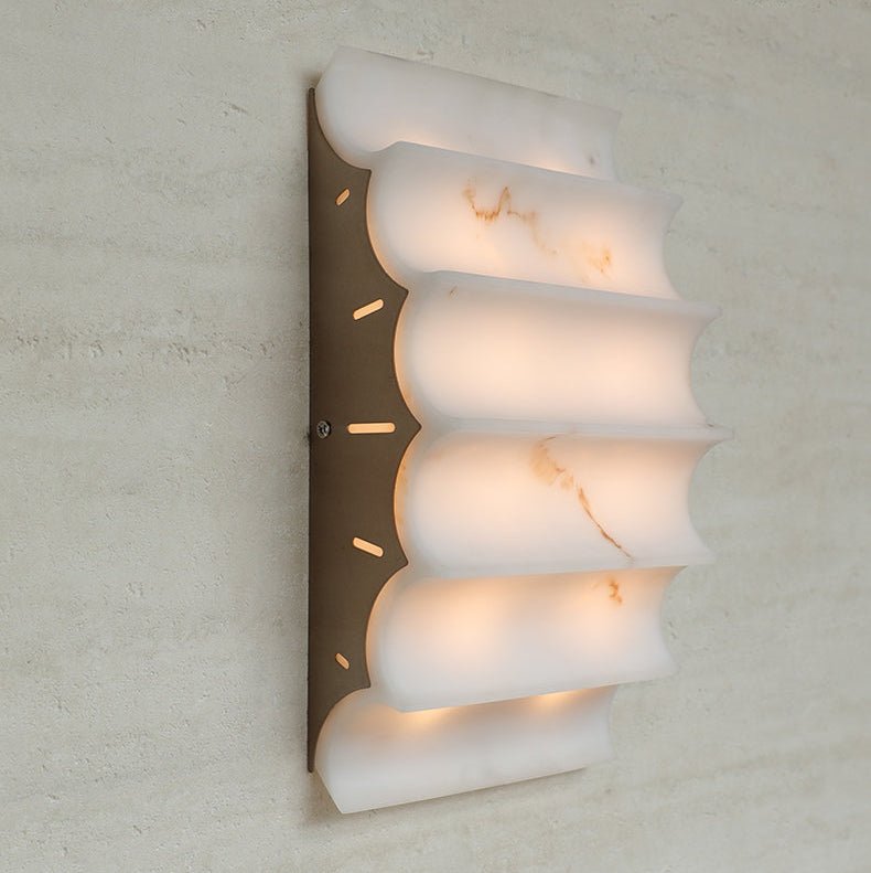 Serra Tiered Alabaster Sconce - Vakkerlight
