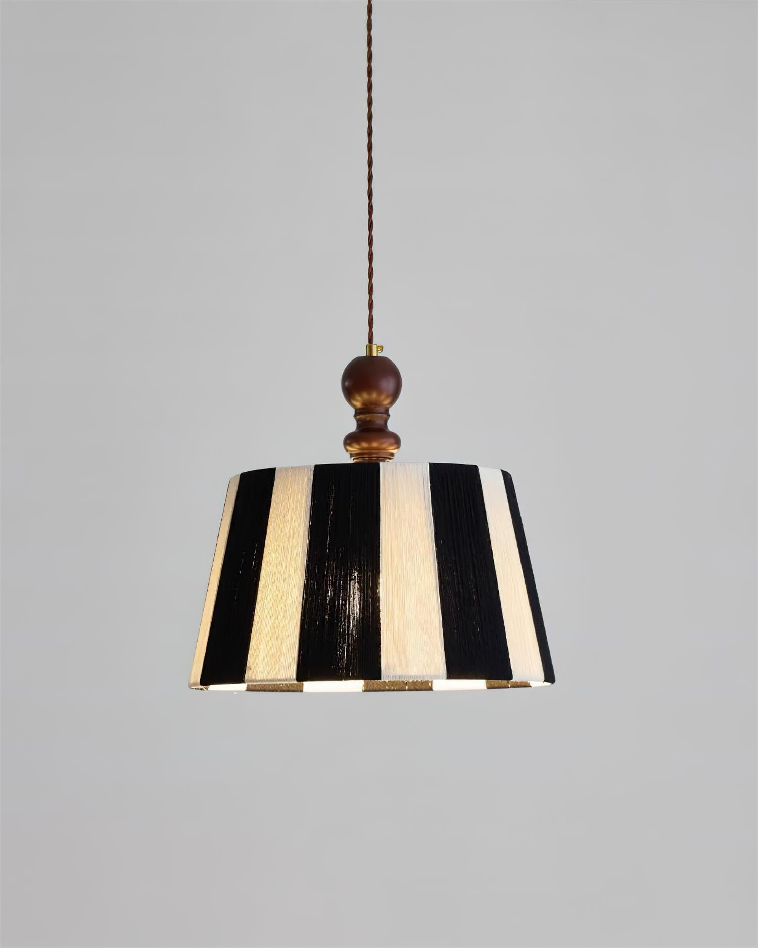 Shadow Stripe Modern Cotton Thread Pendant Light
