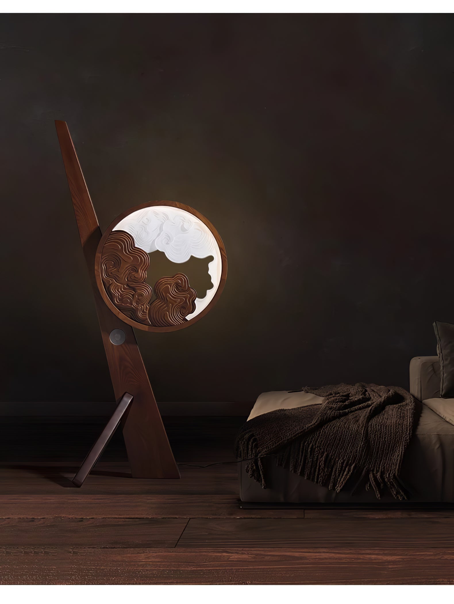 Cunoreth Rustic Wood Table Lamp - Blowlighting