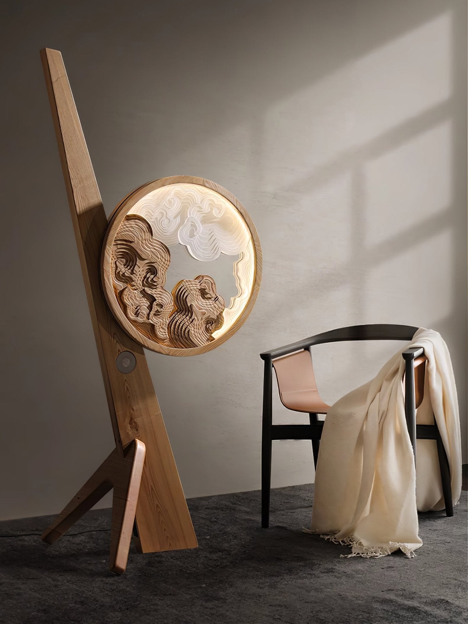 Cunoreth Rustic Wood Table Lamp - Blowlighting