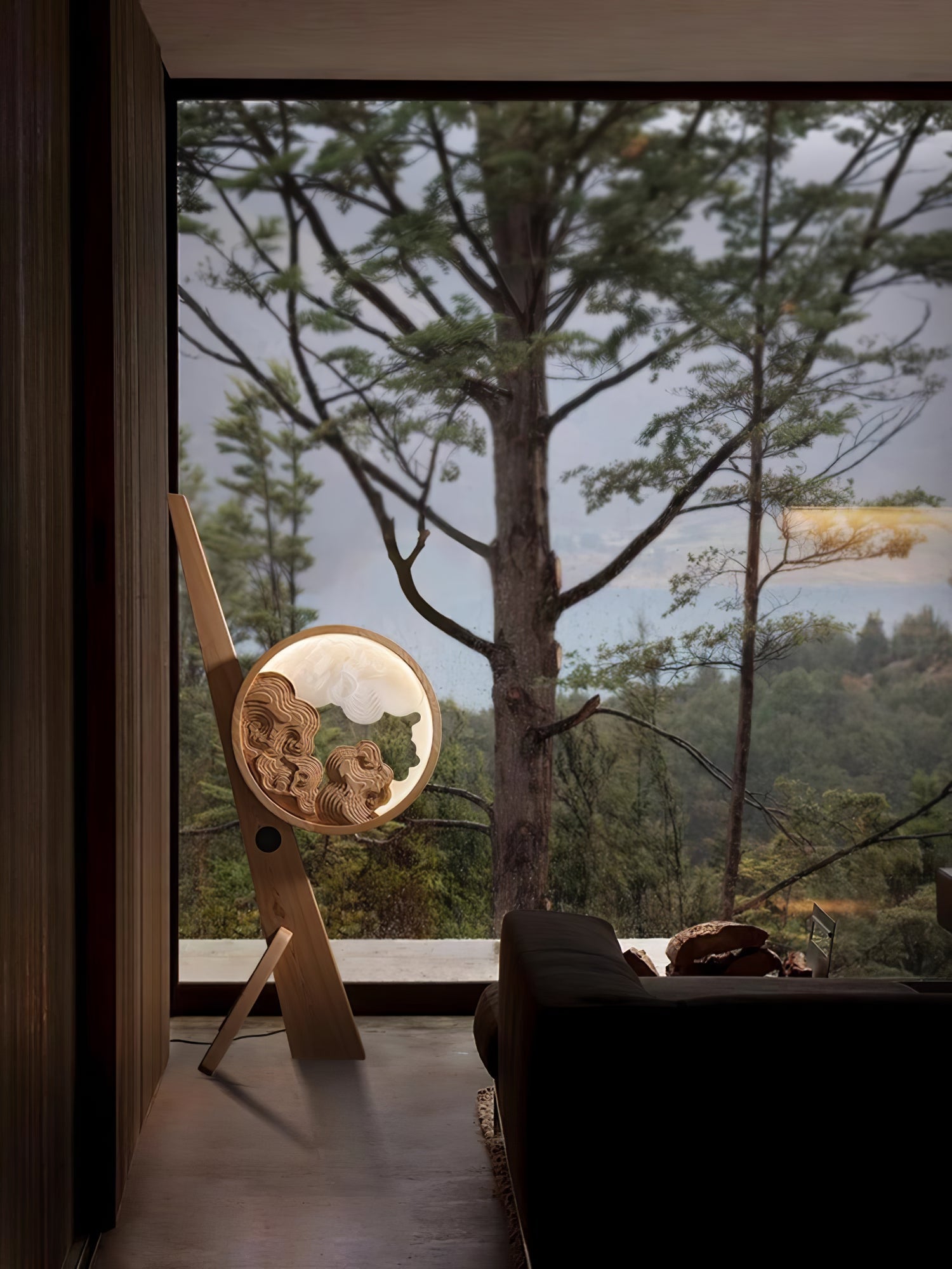 Cunoreth Rustic Wood Table Lamp - Blowlighting
