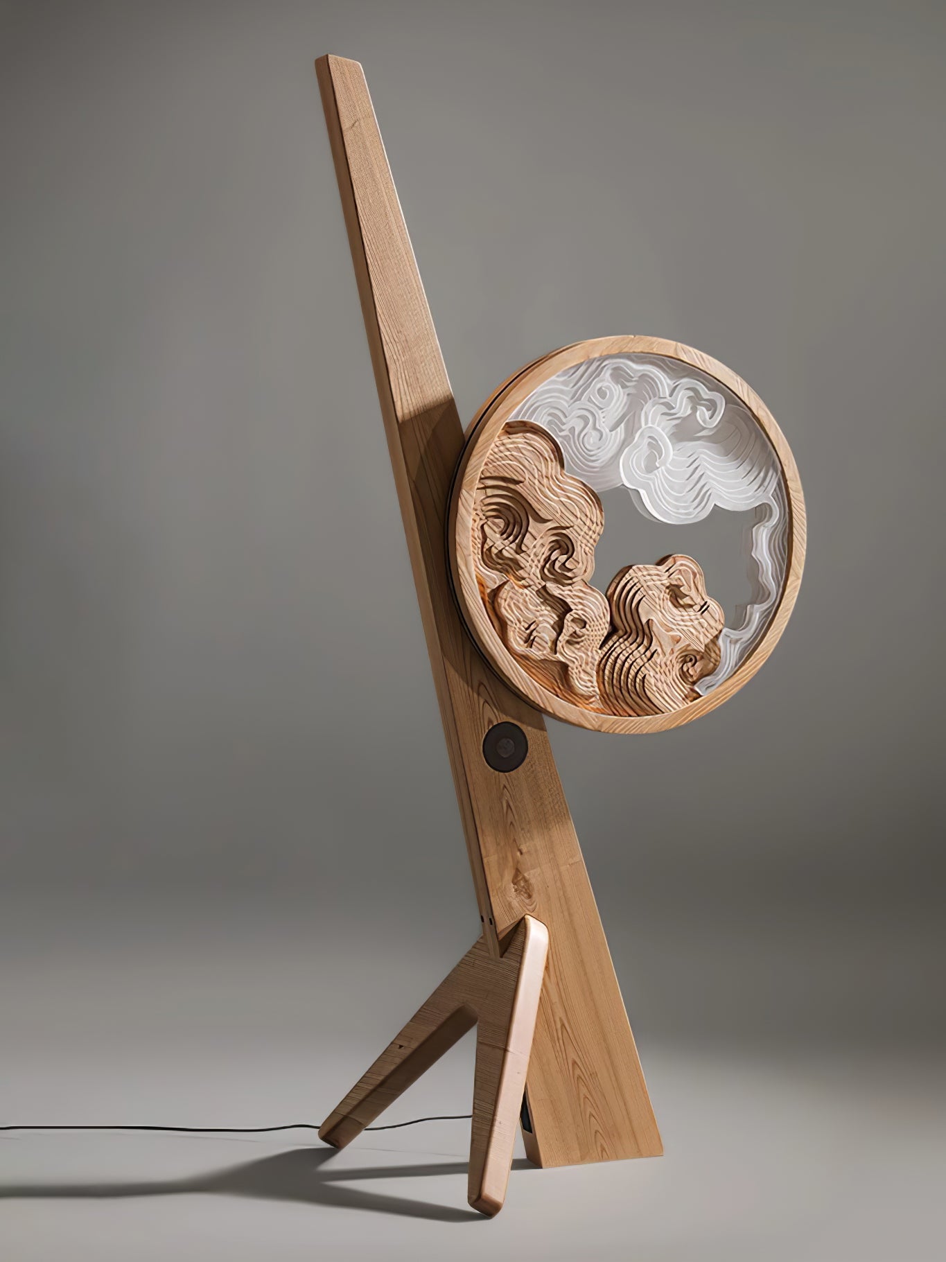 Cunoreth Rustic Wood Table Lamp - Blowlighting