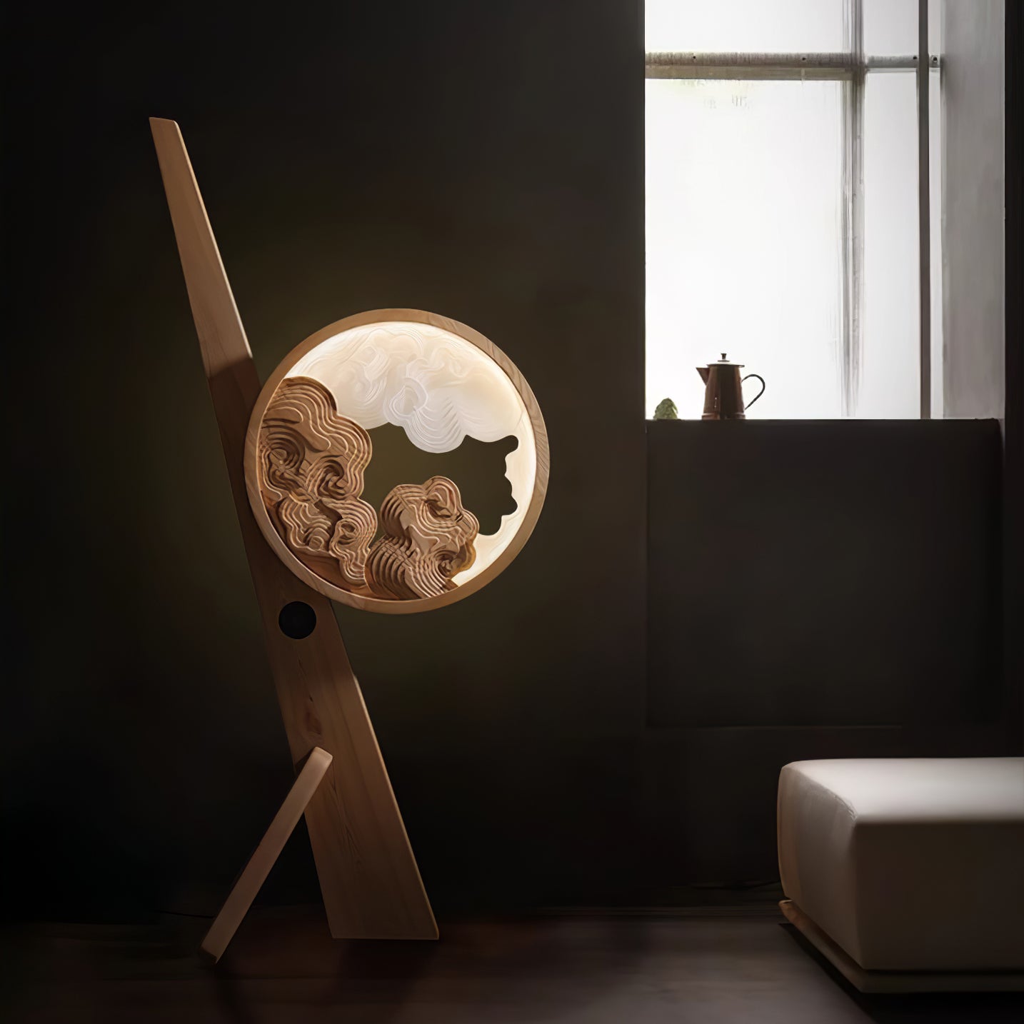 Cunoreth Rustic Wood Table Lamp - Blowlighting