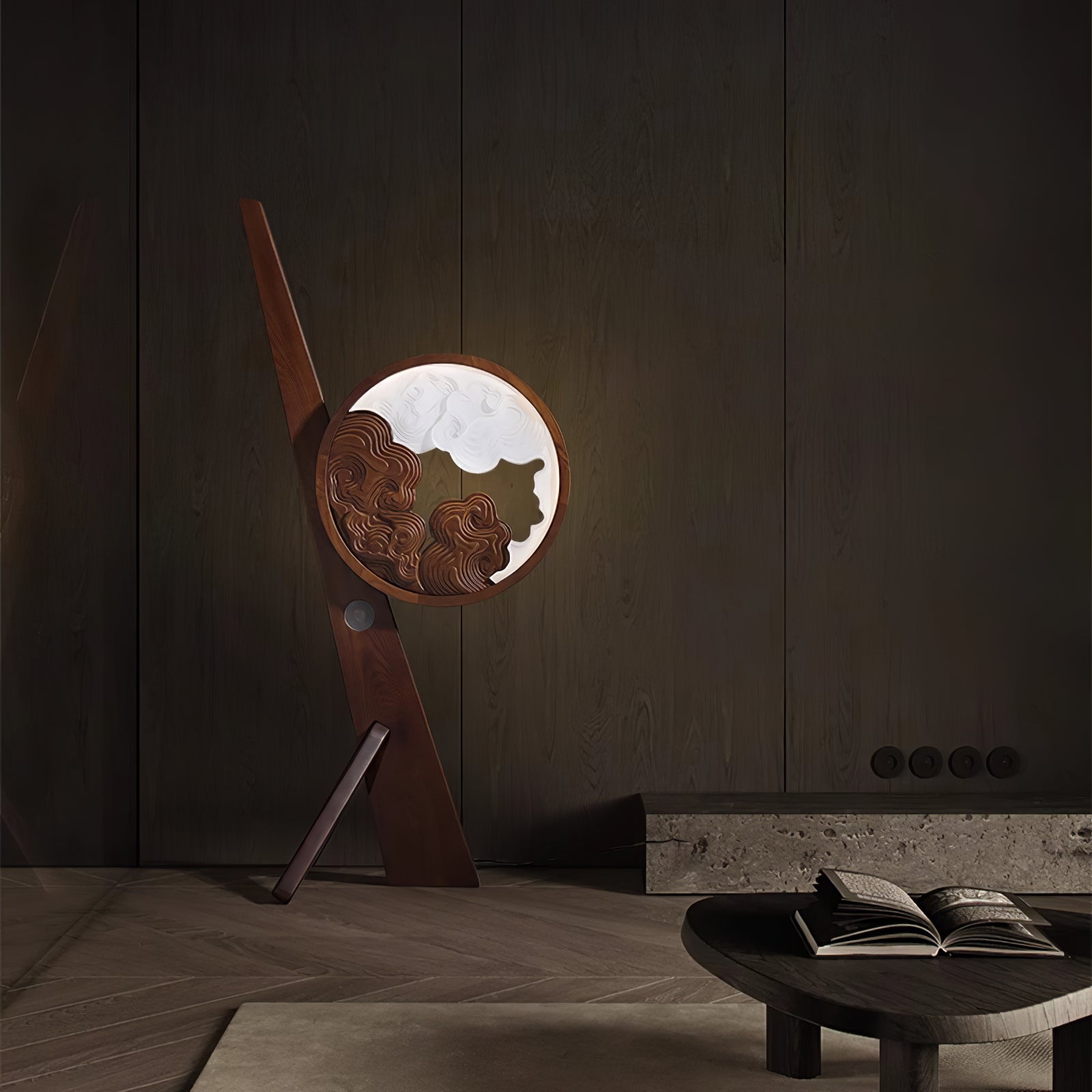 Cunoreth Rustic Wood Table Lamp - Blowlighting