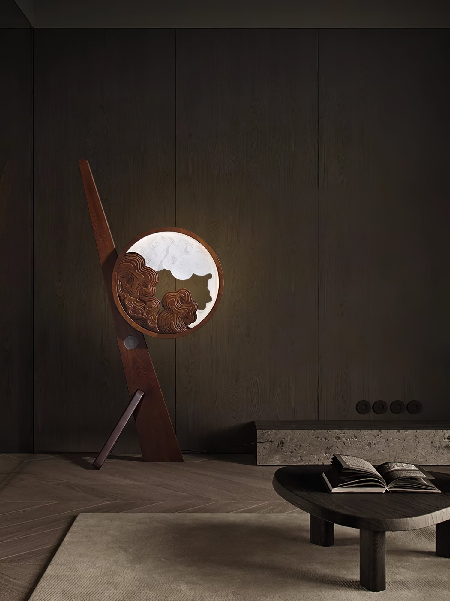 Cunoreth Rustic Wood Table Lamp - Blowlighting